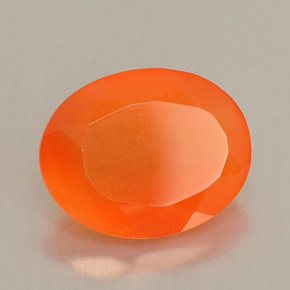 9,17 ctw natürlicher Orange Karneol, Oval Schliff, Lichtdurchlässig