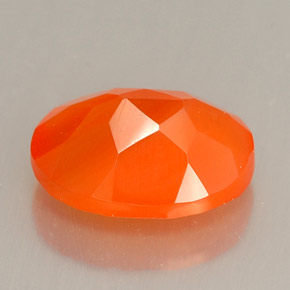 9,17 ctw natürlicher Orange Karneol, Oval Schliff, Lichtdurchlässig