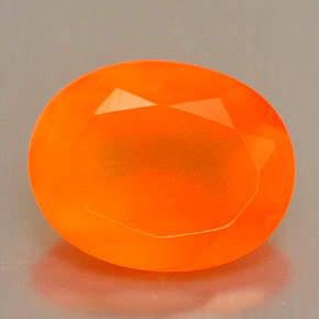 9,17 ctw natürlicher Orange Karneol, Oval Schliff, Lichtdurchlässig