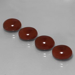  ct natürliche orangefarbener Karneol-Edelsteine, Oval Schliff, Lichtdurchlässig