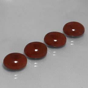  ct natürliche orangefarbener Karneol-Edelsteine, Oval Schliff, Lichtdurchlässig