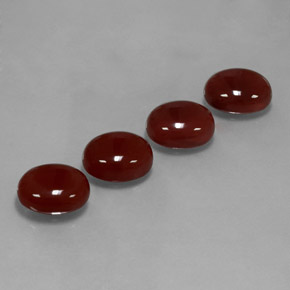  ct natürliche orangefarbener Karneol-Edelsteine, Oval Schliff, Lichtdurchlässig