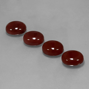  ct natürliche orangefarbener Karneol-Edelsteine, Oval Schliff, Lichtdurchlässig