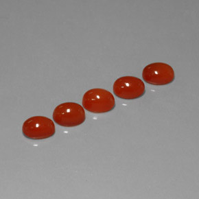  ct natürliche rot-orange Karneol-Edelsteine, Transparent, Transparent / Lichtdurchlässig
