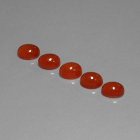  ct natürliche rot-orange Karneol-Edelsteine, Transparent, Transparent / Lichtdurchlässig