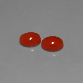  ct natürliche rot-orange Karneol-Edelsteine, Transparent, Transparent / Lichtdurchlässig