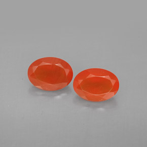 ct natürliche orangefarbener Karneol-Edelsteine, Transparent, Transparent / Lichtdurchlässig