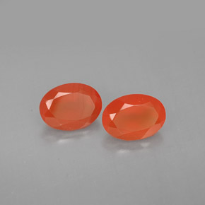  ct natürliche orangefarbener Karneol-Edelsteine, Transparent, Transparent / Lichtdurchlässig