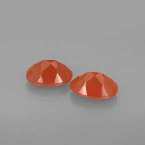  ct natürliche orangefarbener Karneol-Edelsteine, Transparent, Transparent / Lichtdurchlässig