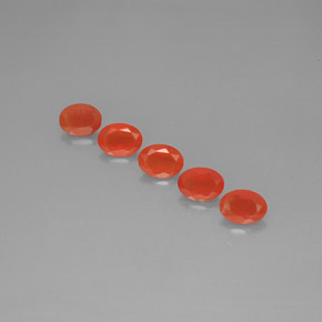  ct natürliche orangefarbener Karneol-Edelsteine, Transparent, Transparent / Lichtdurchlässig