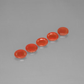  ct natürliche orangefarbener Karneol-Edelsteine, Transparent, Transparent / Lichtdurchlässig