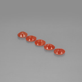 ct natürliche orangefarbener Karneol-Edelsteine, Transparent, Transparent / Lichtdurchlässig