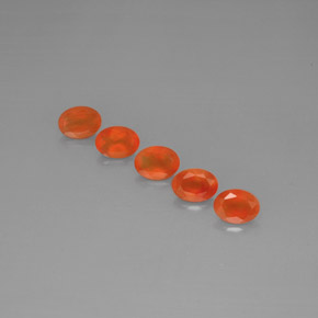  ct natürliche orangefarbener Karneol-Edelsteine, Transparent, Transparent / Lichtdurchlässig