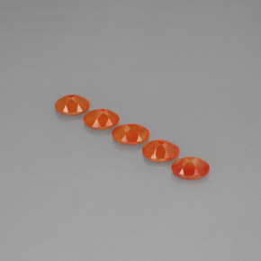  ct natürliche orangefarbener Karneol-Edelsteine, Transparent, Transparent / Lichtdurchlässig