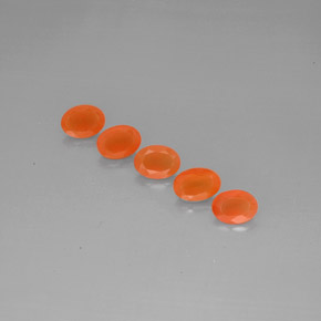  ct natürliche orangefarbener Karneol-Edelsteine, Transparent, Transparent / Lichtdurchlässig