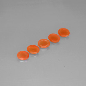  ct natürliche orangefarbener Karneol-Edelsteine, Transparent, Transparent / Lichtdurchlässig