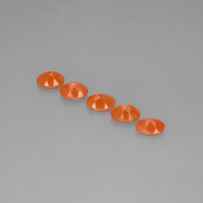 ct natürliche orangefarbener Karneol-Edelsteine, Transparent, Transparent / Lichtdurchlässig