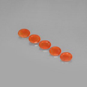  ct natürliche orangefarbener Karneol-Edelsteine, Transparent, Transparent / Lichtdurchlässig