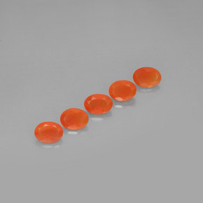  ct natürliche orangefarbener Karneol-Edelsteine, Transparent, Transparent / Lichtdurchlässig