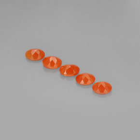  ct natürliche orangefarbener Karneol-Edelsteine, Transparent, Transparent / Lichtdurchlässig