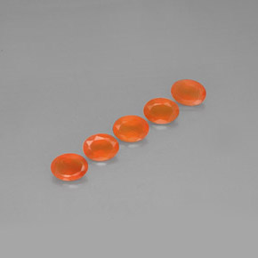  ct natürliche rot-orange Karneol-Edelsteine, Transparent, Transparent / Lichtdurchlässig