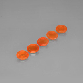 ct natürliche orangefarbener Karneol-Edelsteine, Transparent, Transparent / Lichtdurchlässig