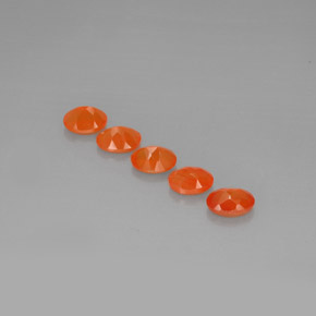  ct natürliche orangefarbener Karneol-Edelsteine, Transparent, Transparent / Lichtdurchlässig