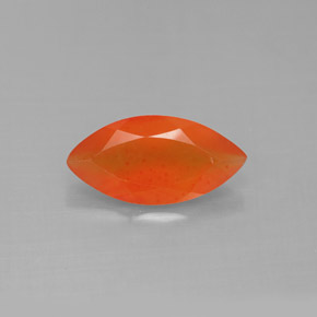 1,43 ctw natürlicher orangefarbener Karneol, Transparent, Transparent / Lichtdurchlässig