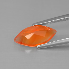 9,17 ctw natürlicher Orange Karneol, Transparent, Transparent / Lichtdurchlässig