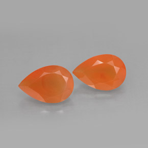  ct natürliche orangefarbener Karneol-Edelsteine, Transparent, Transparent / Lichtdurchlässig