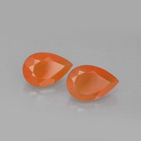  ct natürliche orangefarbener Karneol-Edelsteine, Transparent, Transparent / Lichtdurchlässig