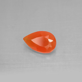1,04 ctw natürlicher orangefarbener Karneol, Transparent, Transparent / Lichtdurchlässig