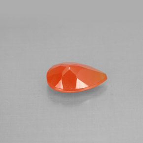 1,04 ctw natürlicher orangefarbener Karneol, Transparent, Transparent / Lichtdurchlässig