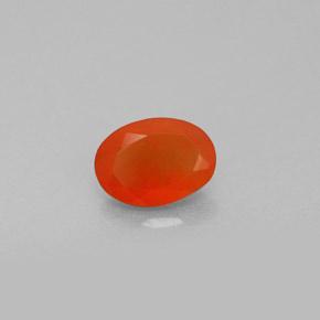 0,68 ctw natürlicher orangefarbener Karneol, Transparent, Transparent / Lichtdurchlässig