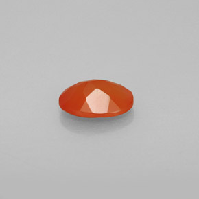 0,68 ctw natürlicher orangefarbener Karneol, Transparent, Transparent / Lichtdurchlässig