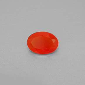 0,66 ctw natürlicher orangefarbener Karneol, Transparent, Transparent / Lichtdurchlässig