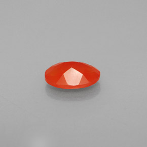 0,66 ctw natürlicher orangefarbener Karneol, Transparent, Transparent / Lichtdurchlässig