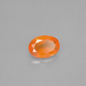 0,70 ctw natürlicher orangefarbener Karneol, Transparent, Transparent / Lichtdurchlässig