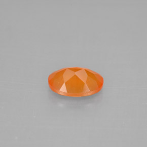 0,70 ctw natürlicher orangefarbener Karneol, Transparent, Transparent / Lichtdurchlässig
