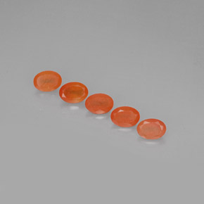 ct natürliche orangefarbener Karneol-Edelsteine, Transparent, Transparent / Lichtdurchlässig