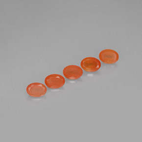  ct natürliche orangefarbener Karneol-Edelsteine, Transparent, Transparent / Lichtdurchlässig