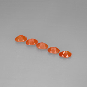  ct natürliche orangefarbener Karneol-Edelsteine, Transparent, Transparent / Lichtdurchlässig