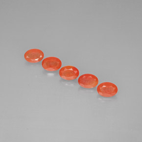  ct natürliche orangefarbener Karneol-Edelsteine, Transparent, Transparent / Lichtdurchlässig