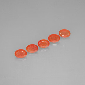  ct natürliche orangefarbener Karneol-Edelsteine, Transparent, Transparent / Lichtdurchlässig