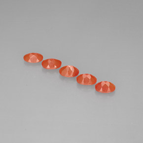  ct natürliche orangefarbener Karneol-Edelsteine, Transparent, Transparent / Lichtdurchlässig