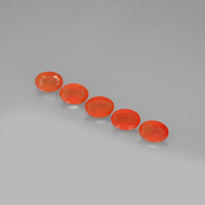  ct natürliche orangefarbener Karneol-Edelsteine, Transparent, Transparent / Lichtdurchlässig