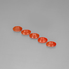  ct natürliche orangefarbener Karneol-Edelsteine, Transparent, Transparent / Lichtdurchlässig