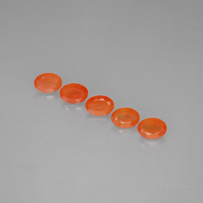  ct natürliche orangefarbener Karneol-Edelsteine, Transparent, Transparent / Lichtdurchlässig
