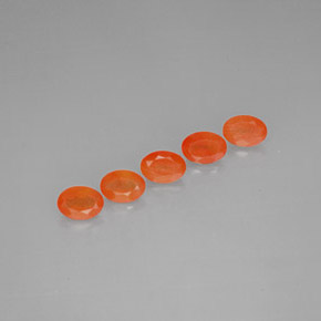  ct natürliche orangefarbener Karneol-Edelsteine, Transparent, Transparent / Lichtdurchlässig