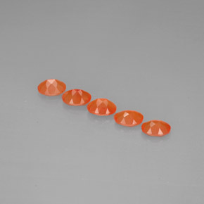  ct natürliche orangefarbener Karneol-Edelsteine, Transparent, Transparent / Lichtdurchlässig